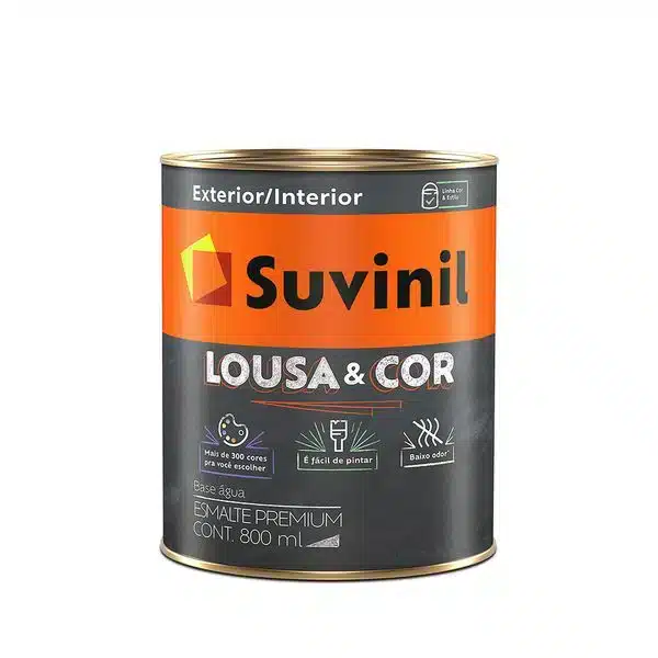 Como Criar uma Parede de Lousa de Forma Simples e Criativa 10 Imagem de uma lata de tinta Suvinil Lousa & Cor.