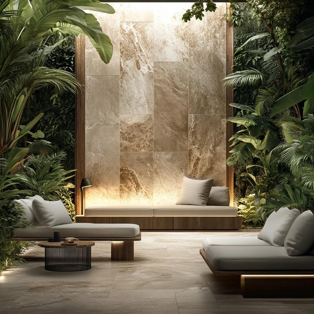 Inspirações para revestir muros com porcelanato: 10 ideias criativas 1 Inspirações para revestir muros com porcelanato