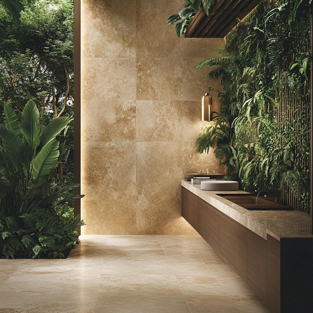 Inspirações para revestir muros com porcelanato: 10 ideias criativas 6 Inspirações para revestir muros com porcelanato