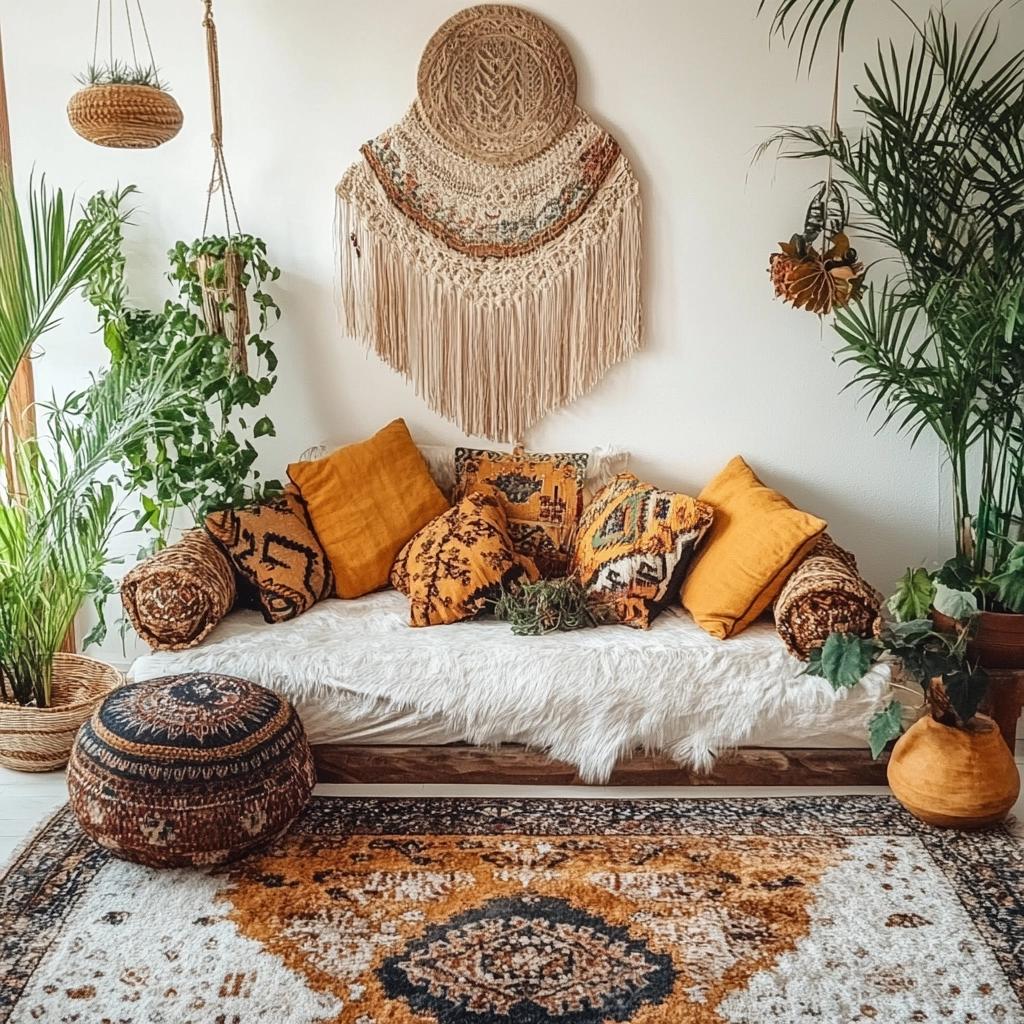 Aconchego E Estilo: Como Criar Uma Pequena Sala Boho Cheia De Personalidade