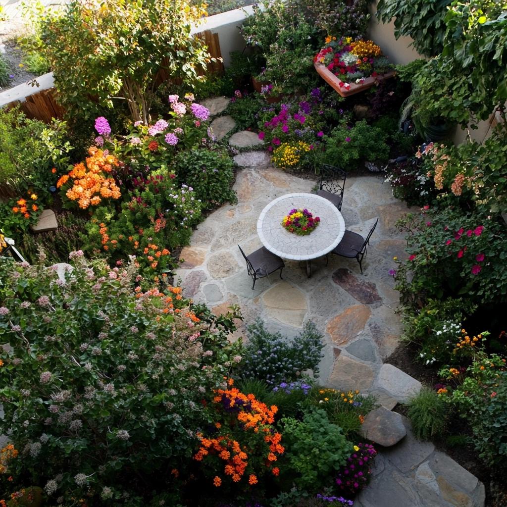 8 Projetos de Plantas para Jardim Pequeno que Maximizam Espaço e Beleza 4 8 Projetos de Plantas para Jardim Pequeno que Maximizam Espaço e Beleza