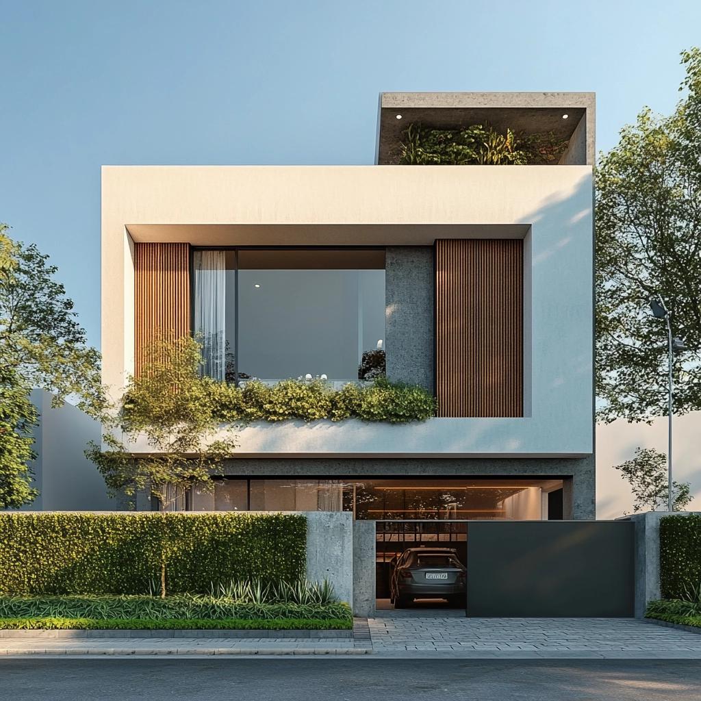 Platibanda: estilo e funcionalidade para uma fachada contemporânea 1 Platibanda: estilo e funcionalidade para uma fachada contemporânea