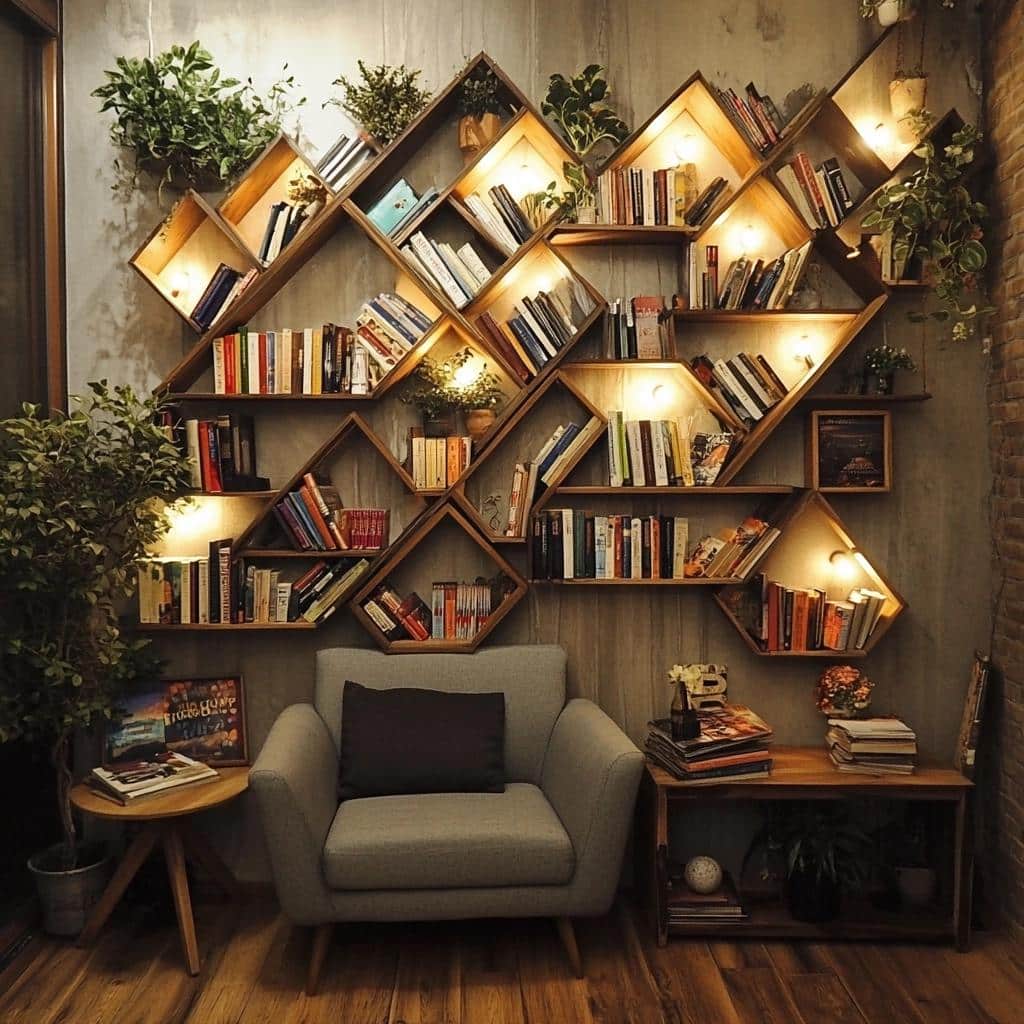 Prateleiras para livros: 10 modelos lindos para decorar e organizar 4 Prateleiras para livros: 60 modelos lindos para decorar e organizar