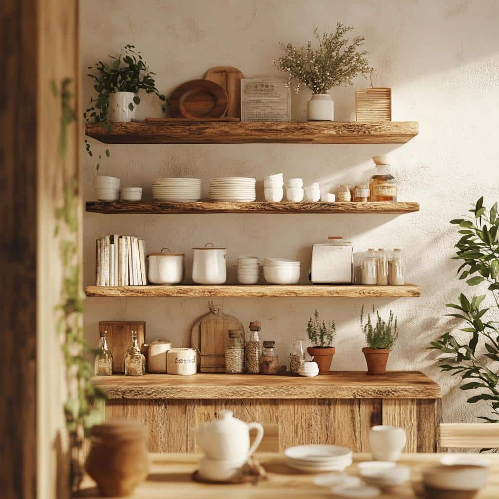 Conheça 10 Ideias de Prateleiro Rústica para Decorar Seu Lar 4 Conheça 40 Ideias de Prateleiro Rústica para Decorar Seu Lar