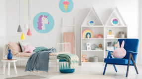 10 Ideias de Quarto Infantil Feminino e Dicas para uma Decoração Criativa 9 Foto de quarto de unicórnio