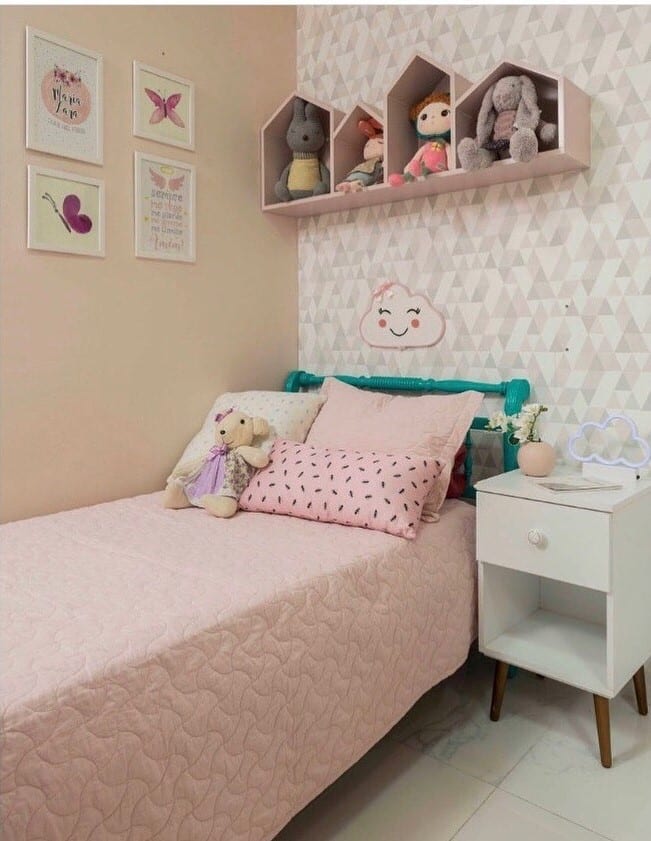 10 Ideias de Quarto Infantil Feminino e Dicas para uma Decoração Criativa 10 Quarto infantil feminino com decoração delicada