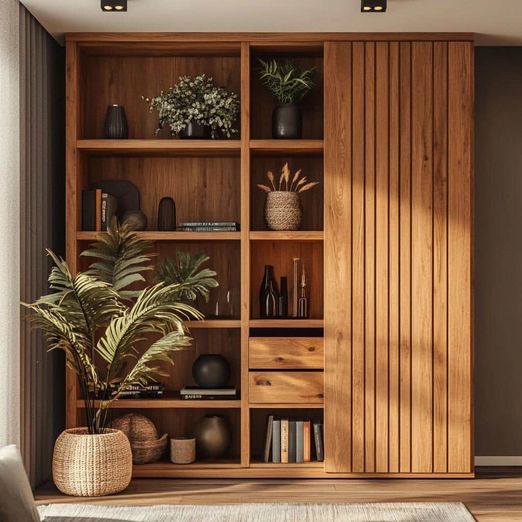 10 Inspirações de Racks de Madeira para Decorar sua Sala 2 75 Inspirações de Racks de Madeira para Decorar sua Sala
