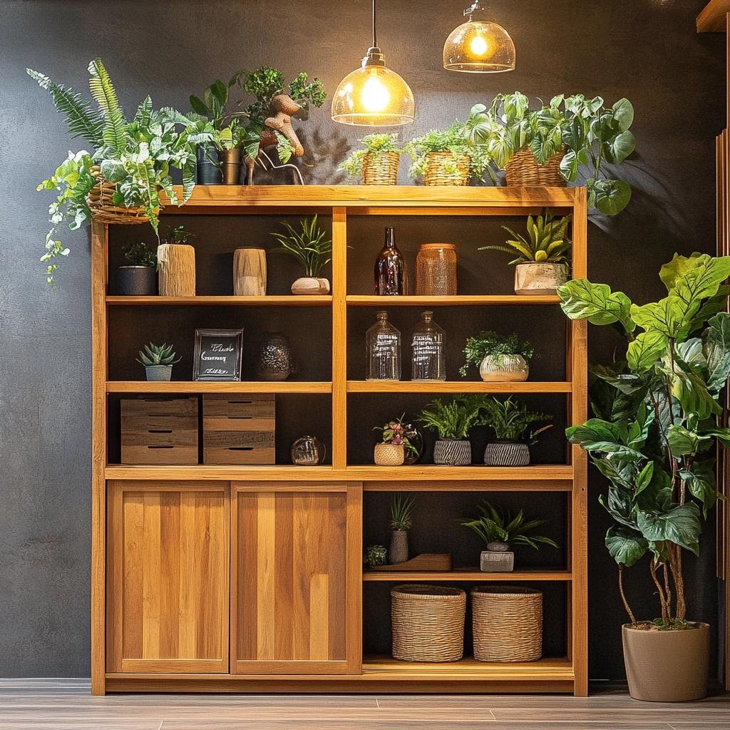 10 Inspirações de Racks de Madeira para Decorar sua Sala 6 75 Inspirações de Racks de Madeira para Decorar sua Sala