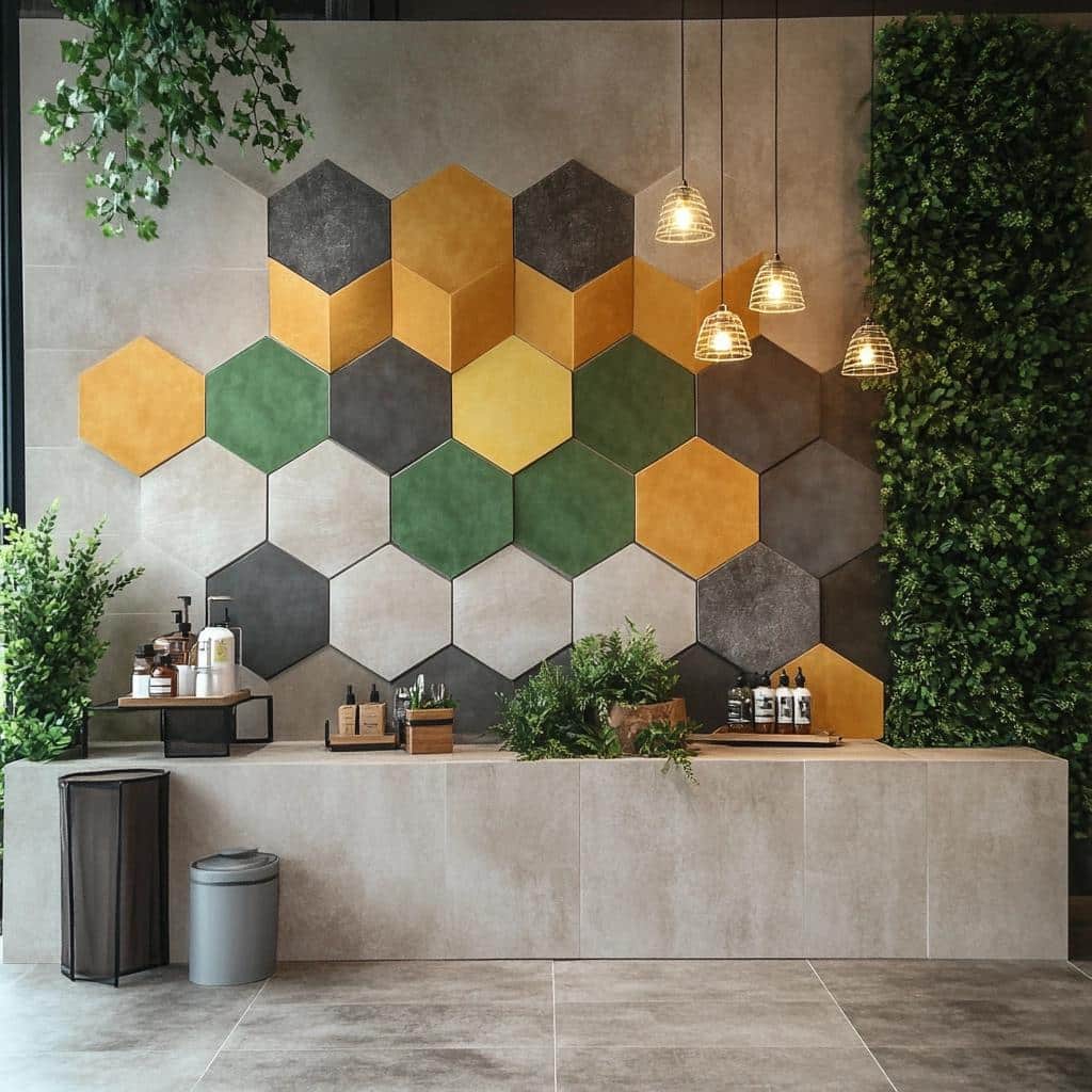 Revestimento Hexagonal: 10 Ideias para Apostar nessa Tendência Geométrica 2 Revestimento Hexagonal: 40 Ideias para Apostar nessa Tendência Geométrica