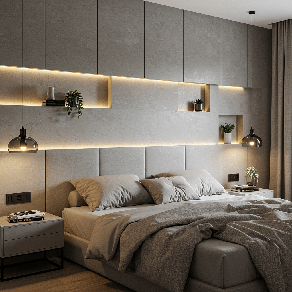 Ideias de Cabeceiras de Gesso Para Transformar Seu Quarto