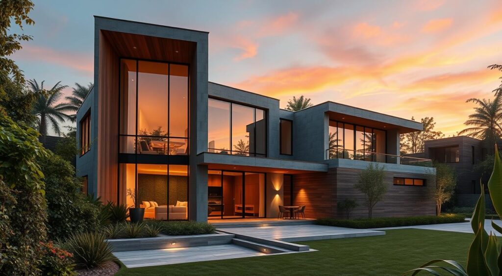 Fachadas Elegantes: Inspirações para a Frente de Casas 10 5 Fachadas modernas e inspiradoras.