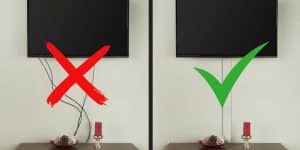 Os Pisos Favoritos dos Designers em 2025: Opções para uma Decoração Elegante 1 Imagem que ilustra as melhores formas de fazer os fios da TV desaparecerem na decoração.
