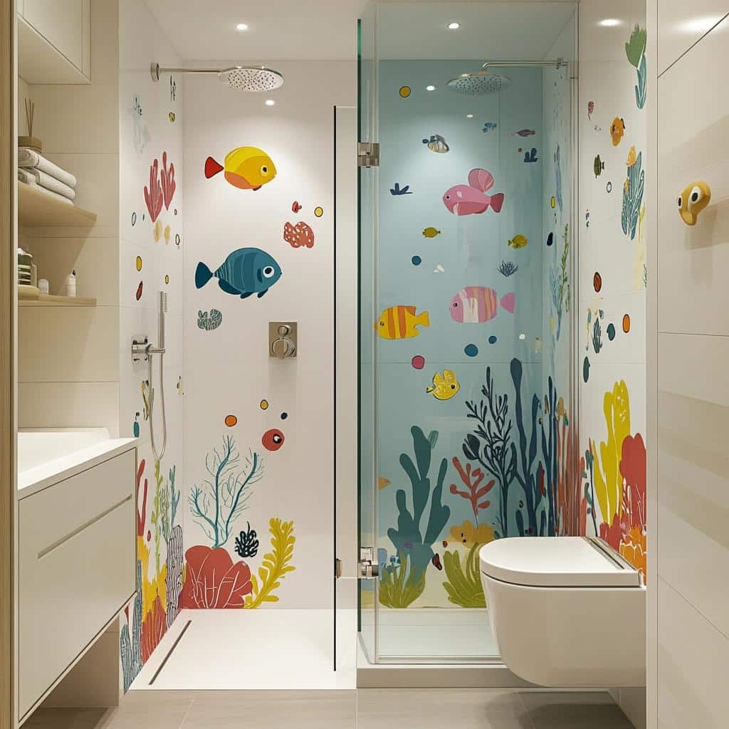 Descubra 35 Adesivos para Box de Banheiro que Transformarão Seu Espaço! 6 35 Modelos de Adesivos para Box de Banheiro que Vão Renovar o Ambiente