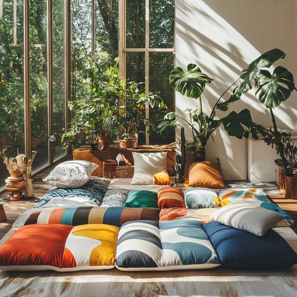Almofadas Futon: 10 Ideias Para Decorar Com Conforto 2 Almofadas Futon: 40 Ideias Para Decorar Com Conforto