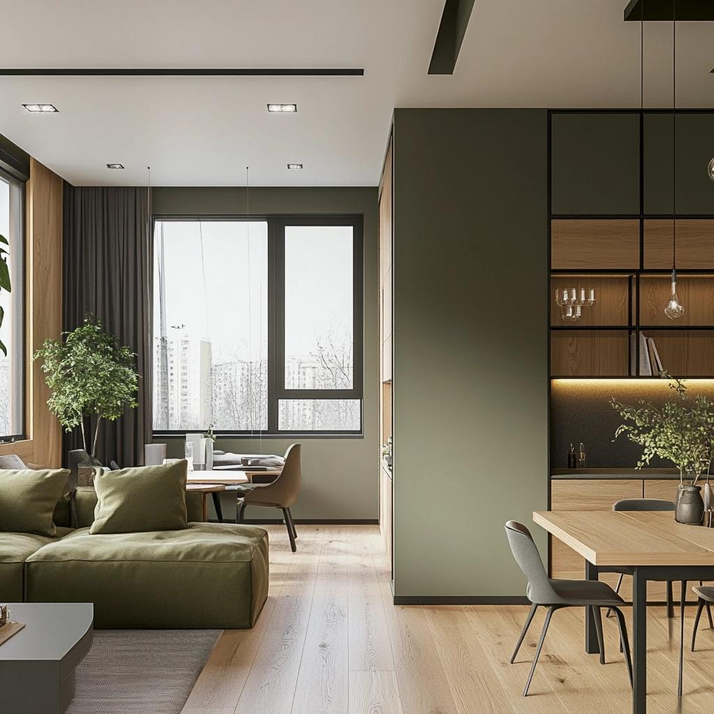 Transforme seu apartamento pequeno: 42m² com painéis que ampliam espaços 4 Transforme seu apartamento pequeno: 42m² com painéis que ampliam espaços