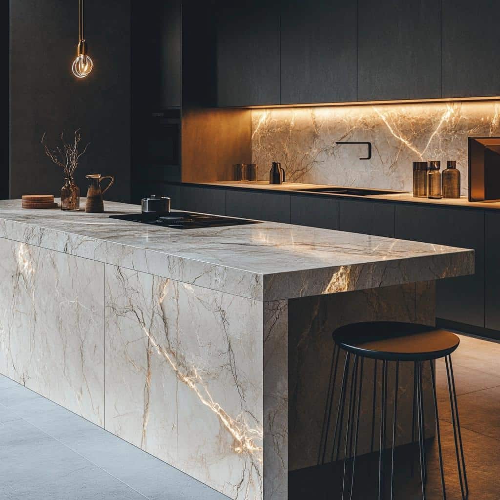 Transforme seu Ambiente: 6 Revestimentos de Porcelanato para Bancadas de Cozinha que Você Precisa Conhecer! 8 Bancada de Cozinha em Porcelanato: 6 opções de revestimento