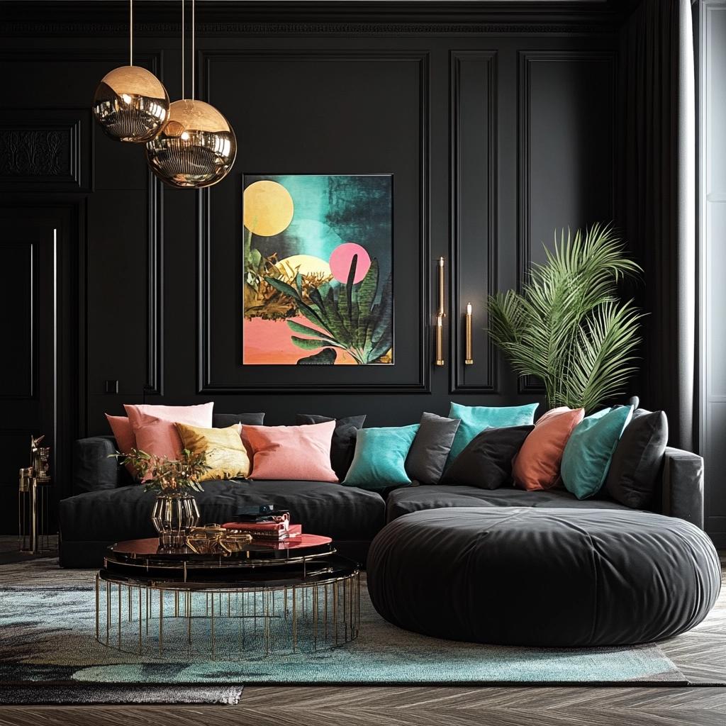 Cores que combinam com preto na decoração 4 Cores que combinam com preto na decoração