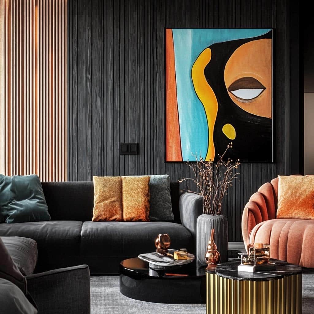 Cores que combinam com preto na decoração