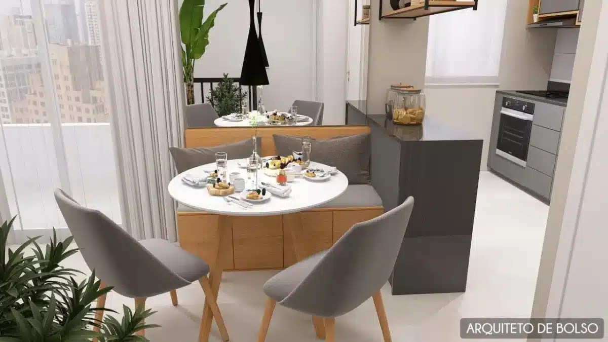 Cozinhas Completas: Dicas e Exemplos 10 Cozinha com layout eficiente e estilo contemporâneo.