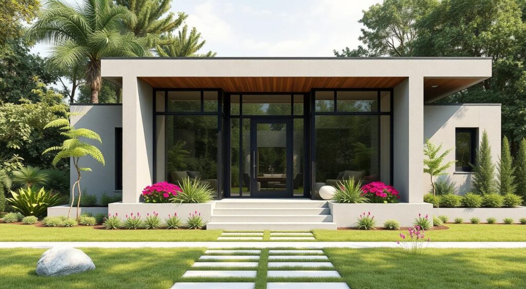 "Você Sabia? As Novas Tendências de Fachadas Modernas que Estão Transformando as Casas!" 9 Decoração de fachadas modernas