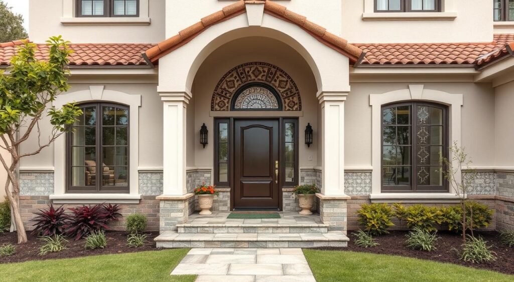 Explore 10 Estilos de Fachadas com Cerâmica que Impressionam e Inspiram! 9 Decoração externa de casas