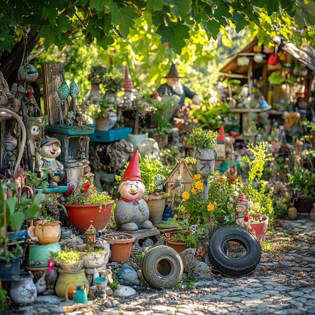 Transforme seu Jardim: Ideias de Enfeites que Vão Encantar Seu Espaço! 4 90 Ideias de Enfeites para Jardim para Um Ambiente Encantador