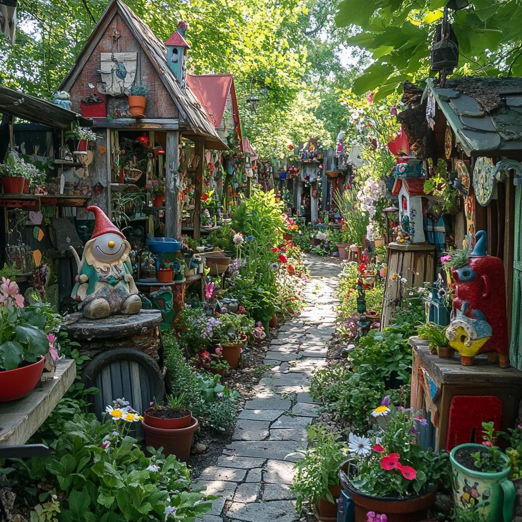 Transforme seu Jardim: Ideias de Enfeites que Vão Encantar Seu Espaço! 8 90 Ideias de Enfeites para Jardim para Um Ambiente Encantador