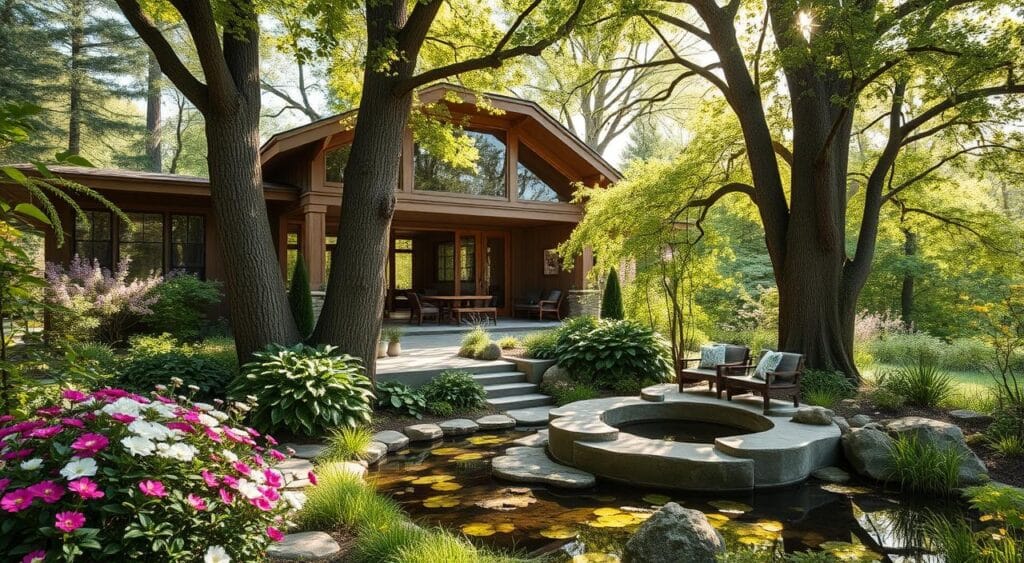 Casa com Jardim: Dicas para Um Refúgio Natural e Sustentável 1 Imagem que mostra um espaço que dialoga com a natureza.