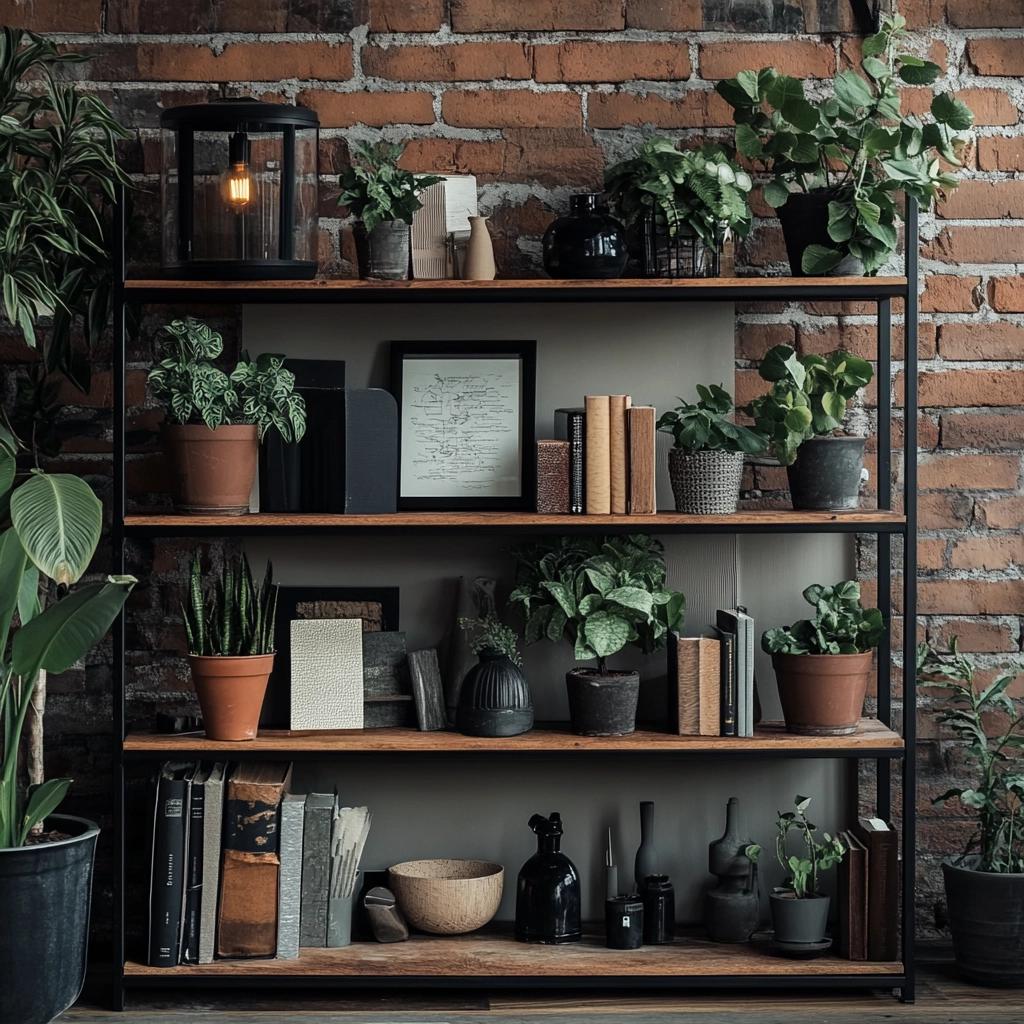 Transforme Seu Espaço: 30 Ideias Incríveis para Personalizar Seu Estante Industrial! 8 Estante Industrial: 30 Ideias Criativas para Personalizar Seu Espaço