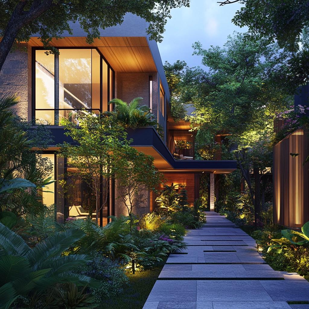 Fachadas de Casas com Jardins: Beleza e Sustentabilidade 2 Fachadas de Casas com Jardins: Beleza e Sustentabilidade