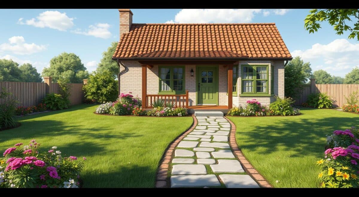 Explorando Vários Tipos de Fachada de Casa: Guia com 10 Fotos! 3 fachadas de casas pequenas com jardim