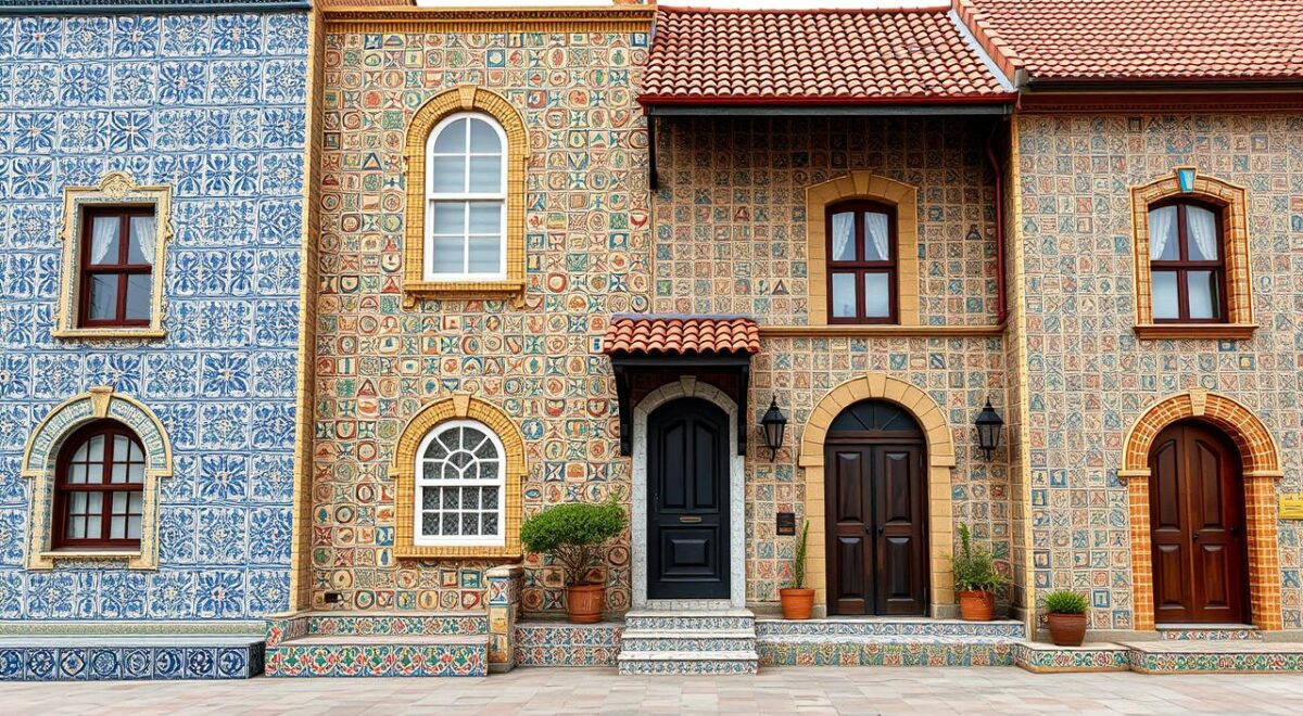 Explore 10 Estilos de Fachadas com Cerâmica que Impressionam e Inspiram! 3 Frente de casas com cerâmica