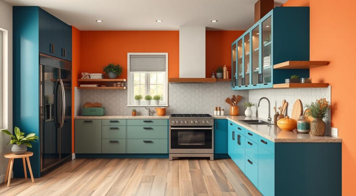 Ideias de Cor para Cozinha: Como Combinar Revestimentos e Móveis 10 3 Ideias de cor para cozinha.