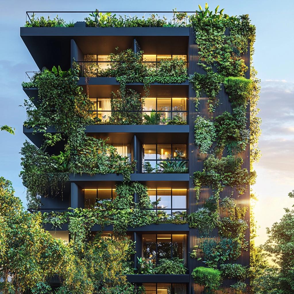 5 Modelos de Fachadas Modernas com Jardins Verticais 3 5 Modelos de Fachadas Modernas com Jardins Verticais