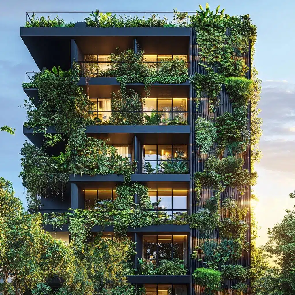 5 Modelos de Fachadas Modernas com Jardins Verticais 3 5 Modelos de Fachadas Modernas com Jardins Verticais