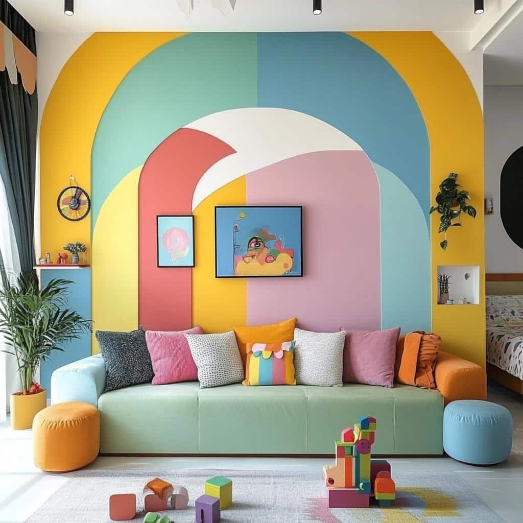 Descubra como paredes coloridas podem revolucionar o ambiente da sua casa! 4 Transforme sua casa com paredes coloridas