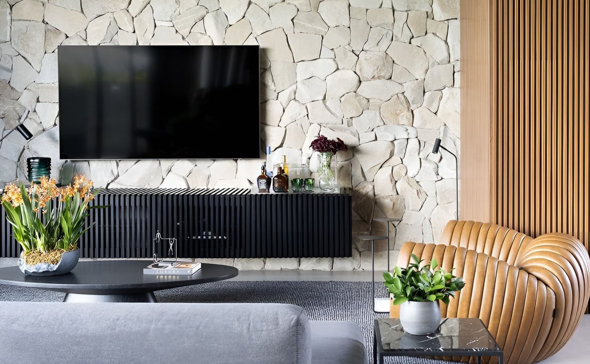 Pedras decorativas: 60 inspirações fantásticas de revestimento 3 Inspiração fantástica de revestimento com pedras decorativas