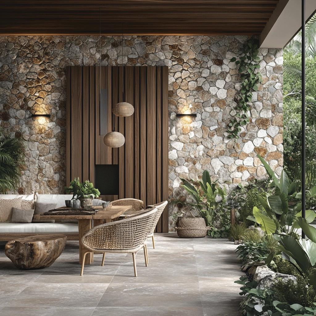Pedras decorativas: 60 inspirações fantásticas de revestimento 8 Pedras decorativas: 60 inspirações fantásticas de revestimento