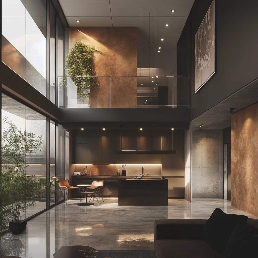 Transforme seu Espaço com o Toque Urbano do Porcelanato Cimento Queimado! 4 Porcelanato cimento queimado: Dê um toque urbano à decoração