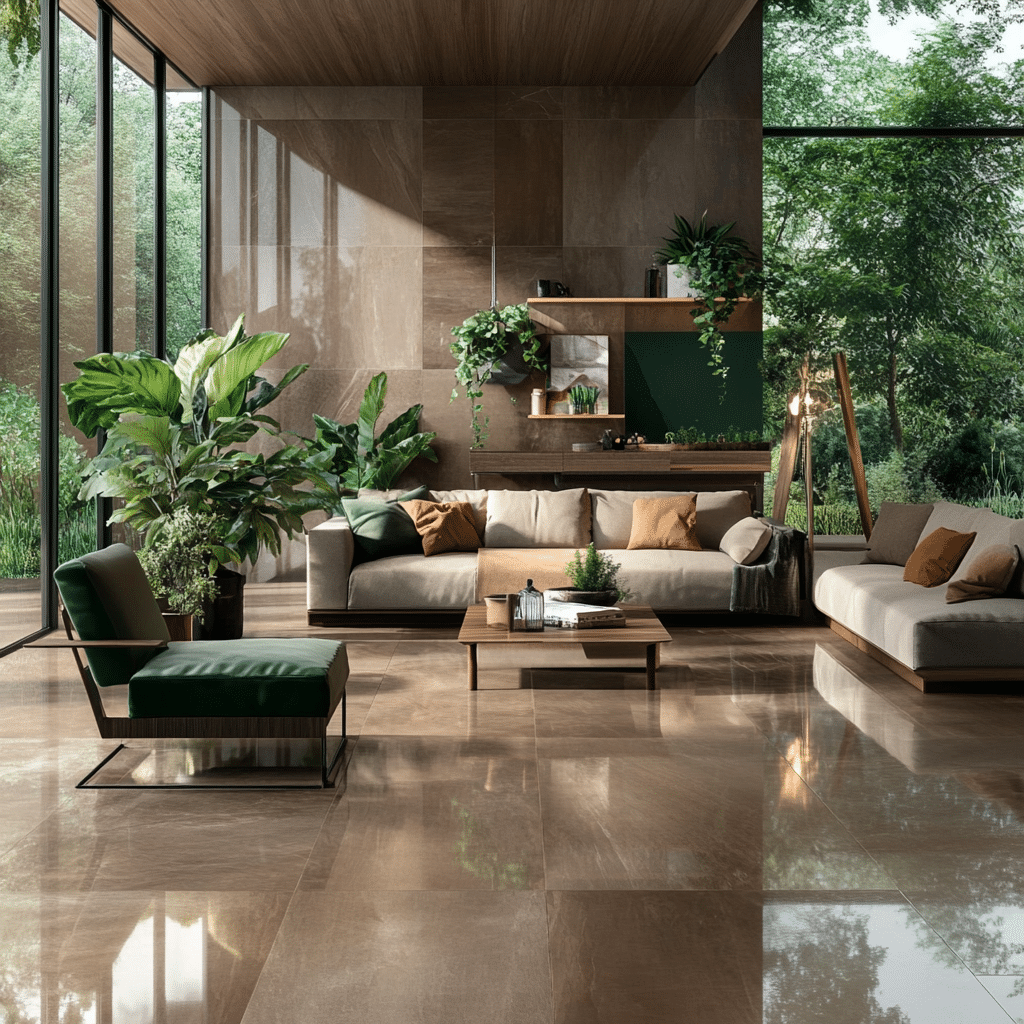 Porcelanato marrom: ideias e inspirações de decoração 4 Porcelanato marrom
