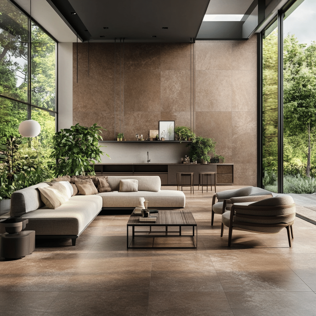 Porcelanato marrom: ideias e inspirações de decoração 3 porcelanato marrom