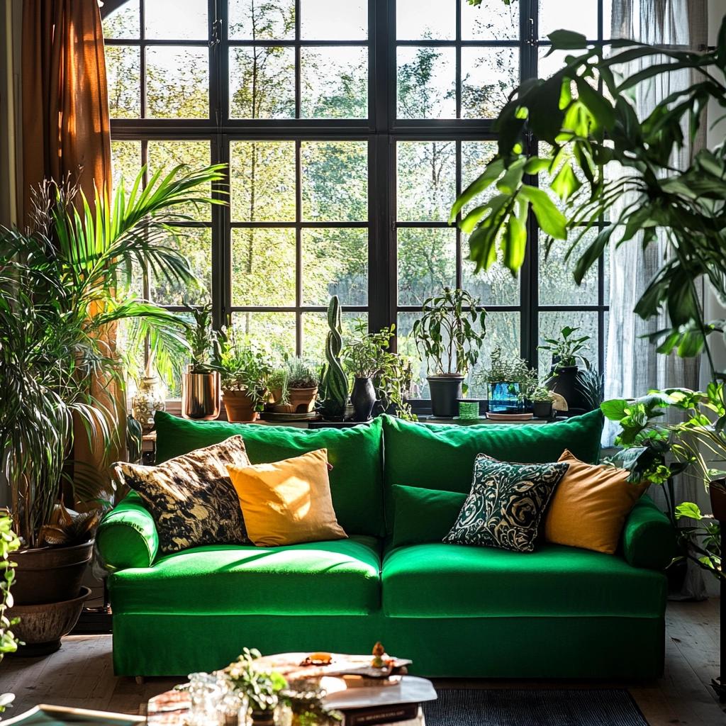 Sofá Verde: 10 Ideias para Decorar Sua Sala 2 Sofá Verde: 35 Ideias para Decorar Sua Sala