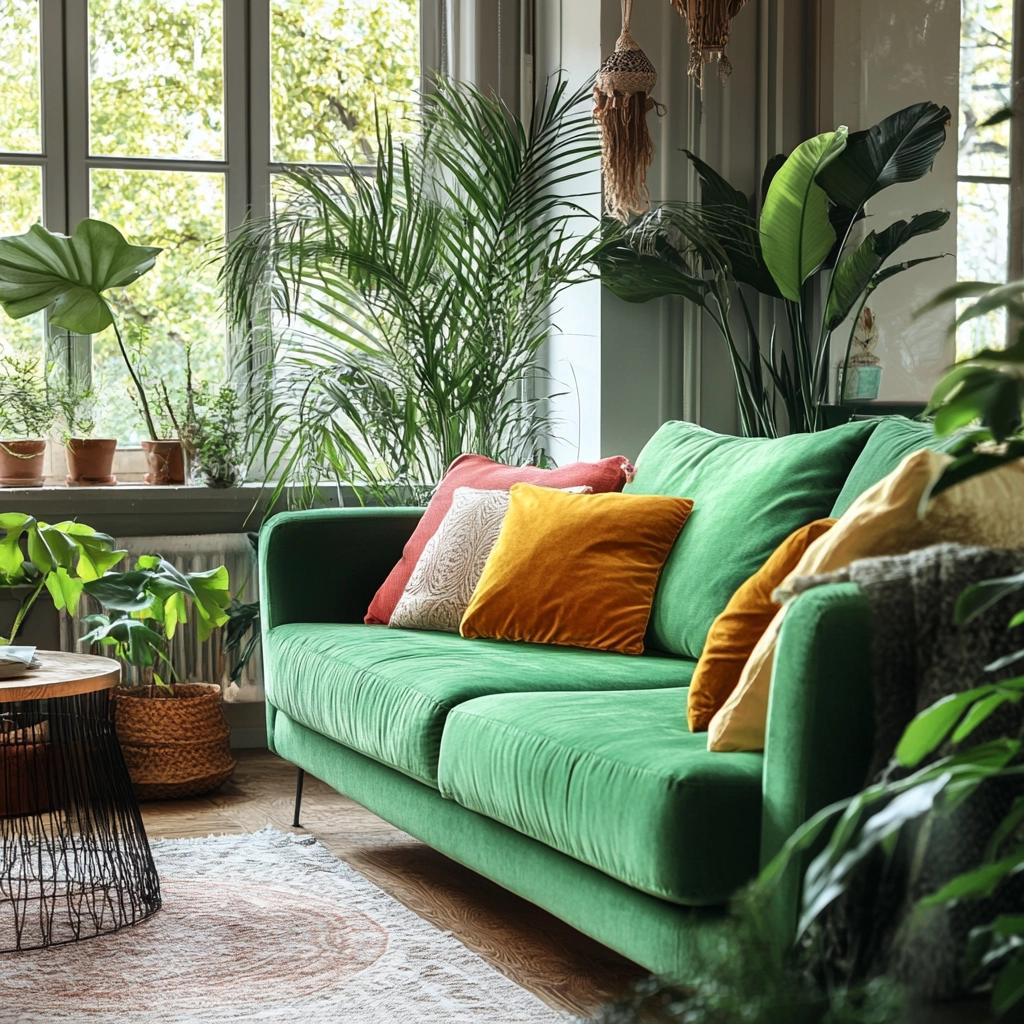 Sofá Verde: 10 Ideias para Decorar Sua Sala 8 Sofá Verde: 35 Ideias para Decorar Sua Sala