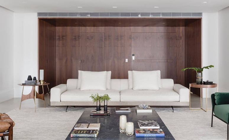 Sofás Modernos: 10 Modelos Cheios de Estilo e Conforto 3 Sofás modernos de estilo sofisticado com linhas retas e simples.