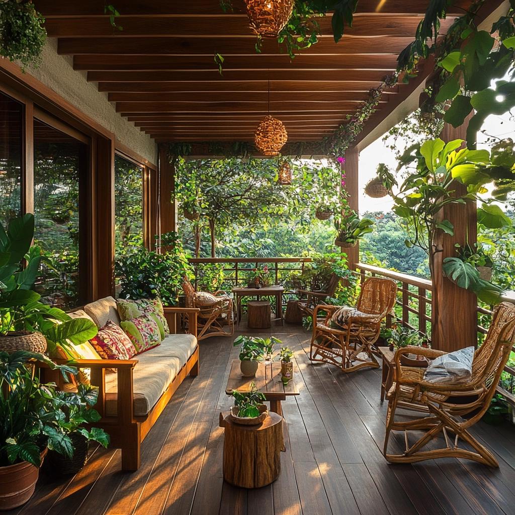 Inspire-se com 70 Ideias Criativas de Varandas de Madeira para Transformar Seu Lar! 2 70 Inspirações de Varanda de Madeira para Aplicar em Sua Casa