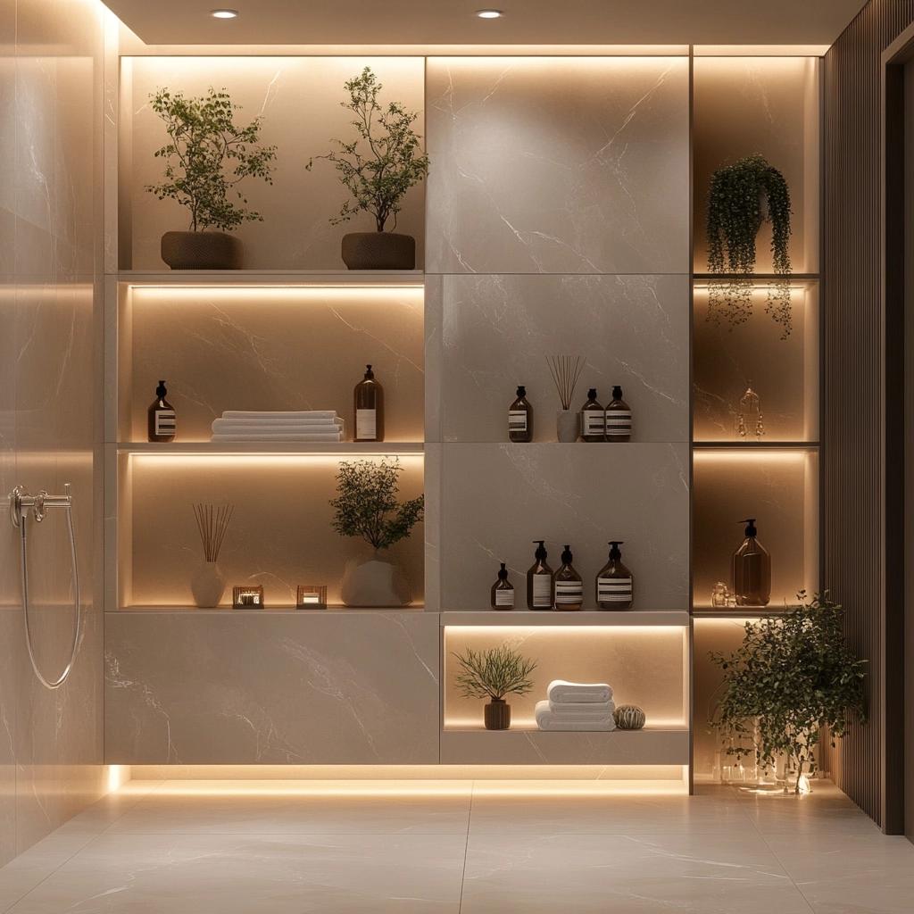 10 Ideias de Nicho de Porcelanato para Banheiro 1 10 Ideias de Nicho de Porcelanato para Banheiro