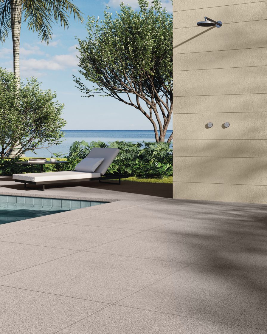 Transforme sua Área Externa: Revelamos as Melhores Opções para Dar Vida ao Seu Espaço! 10 Área de piscina com piso fulget Sidewalk, atérmico e prático
