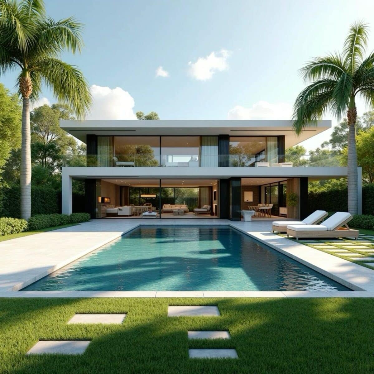 Arquitetura Moderna de Luxo: Inovação e Elegância em Projetos