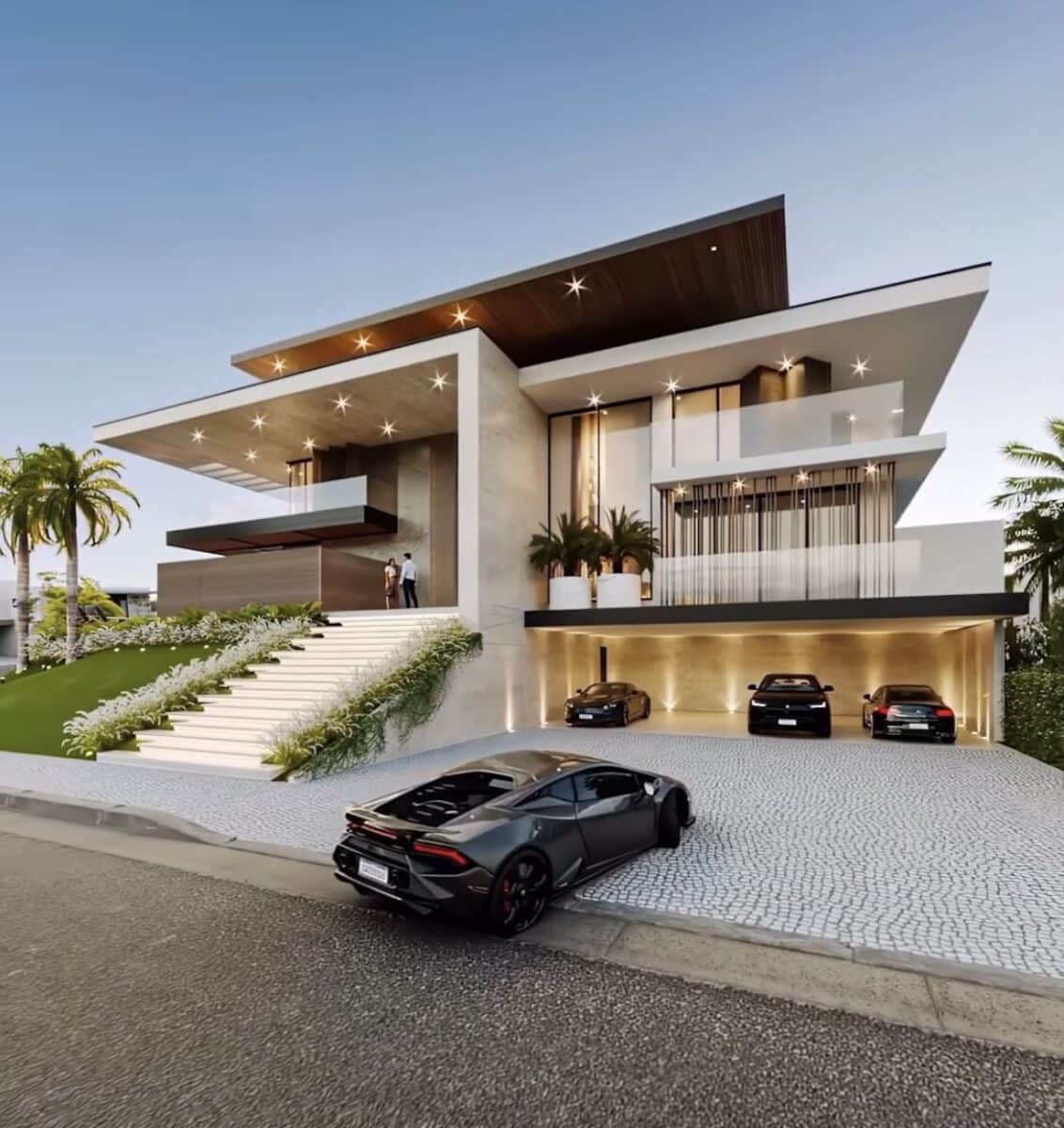 Arquitetura Moderna de Luxo: Inovação e Elegância em Projetos