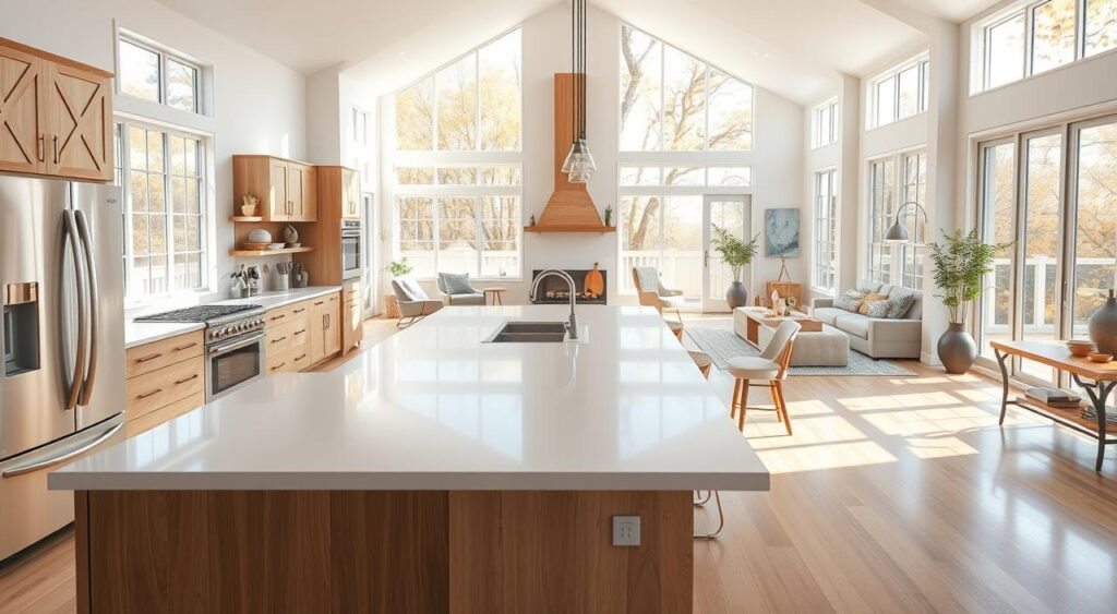 Descubra como uma Cozinha Americana Pode Transformar sua Casa em um Espaço Multifuncional! 10 Amplitude da cozinha americana